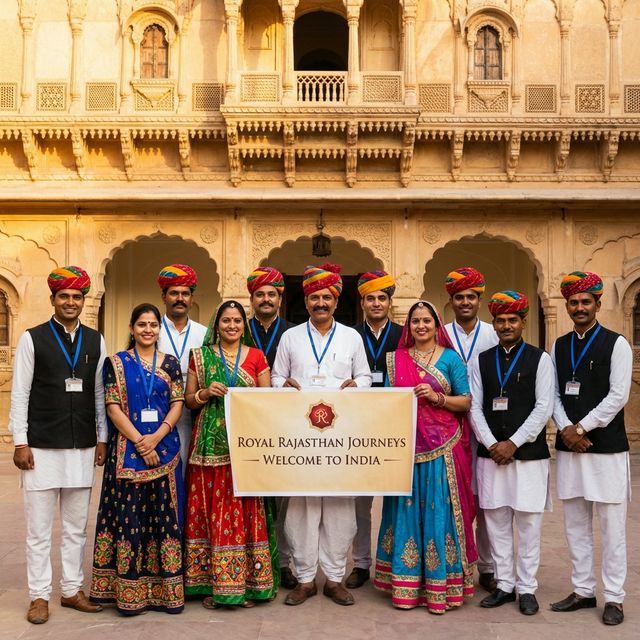 Sunrise Gateway team at a Rajasthan heritage property