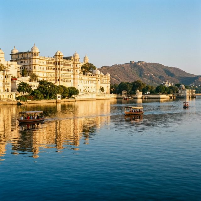 Udaipur City Palace reflected in Lake Pichola – Rajasthan luxury tour
